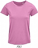 Camiseta Organica Mujer Crusader Sols - Color Rosa Orquidea